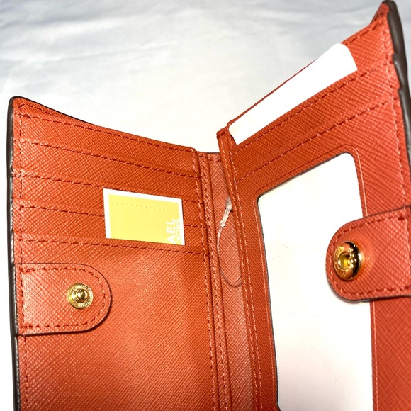 Wallet Leather Michael Kors Jet Set Charm Terracotta - Picture 8 of 13